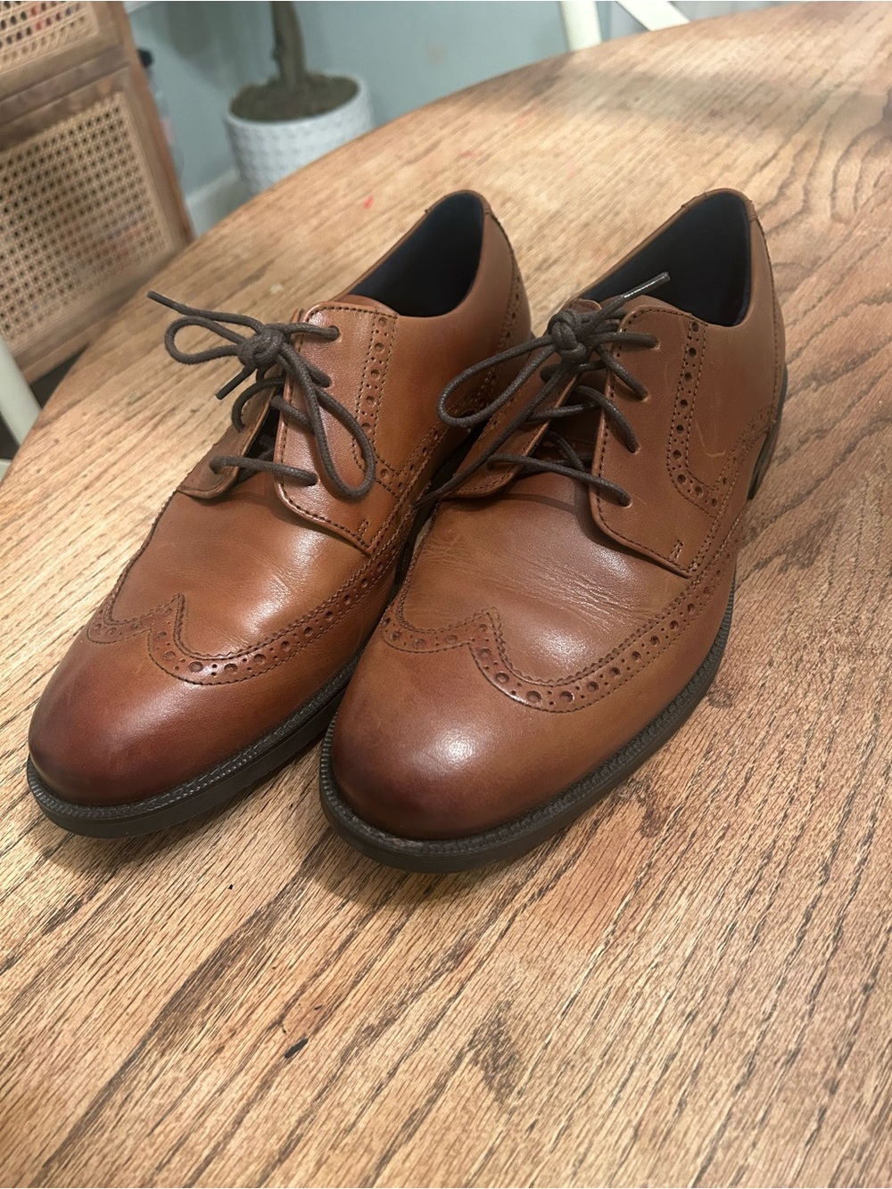 Cole Haan Grand 360 Men's Brown Leather Wingtip Oxfords